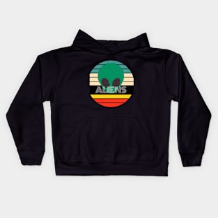 Retro Aliens Kids Hoodie